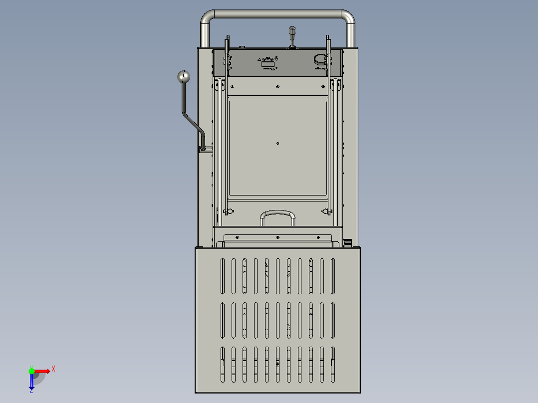 真空成型机俯视图