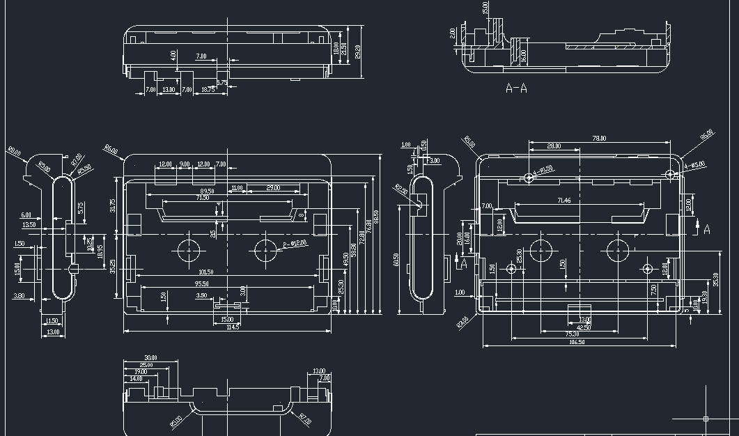 放音机机壳注射模设计