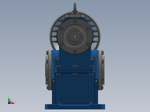 蜗轮蜗杆螺旋齿轮箱三维建模图纸 Inventor2016设计