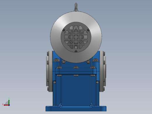 蜗轮蜗杆螺旋齿轮箱三维建模图纸 Inventor2016设计后视缩略图