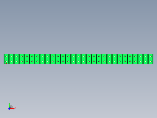 彩色公头100mil（2.54mm）系列-DS1021_green_2x29p_100mil_Type43_rev1.0前视缩略图