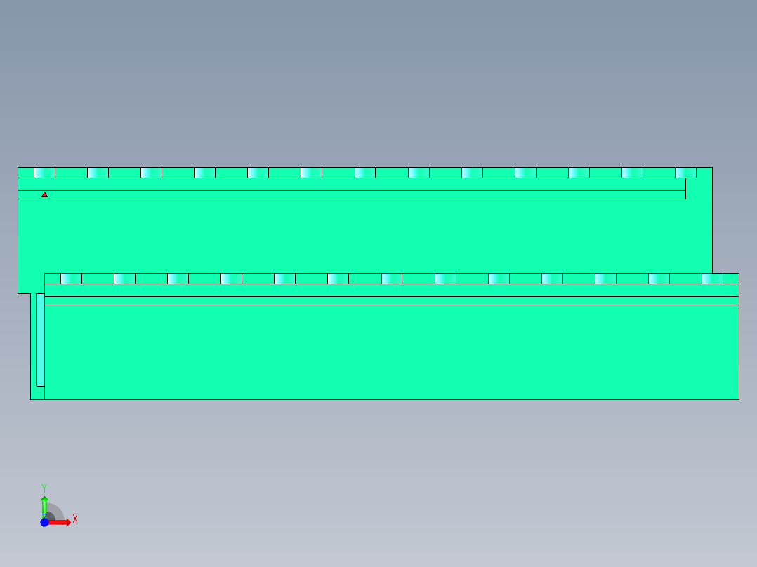 DEGSON 2EDG 系列 5.08mm 可插拔接线端子组-2EDGRT-5.08-26P-14-00AH前视图