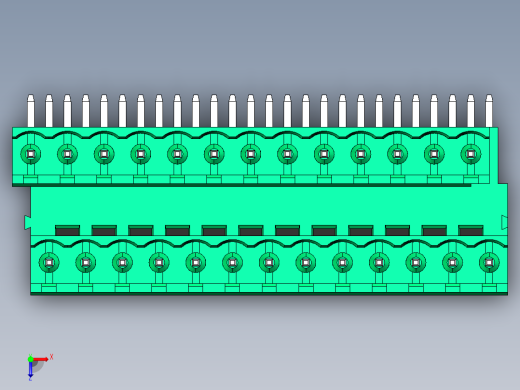 DEGSON 2EDG 系列 5.08mm 可插拔接线端子组-2EDGRT-5.08-26P-14-00AH俯视缩略图