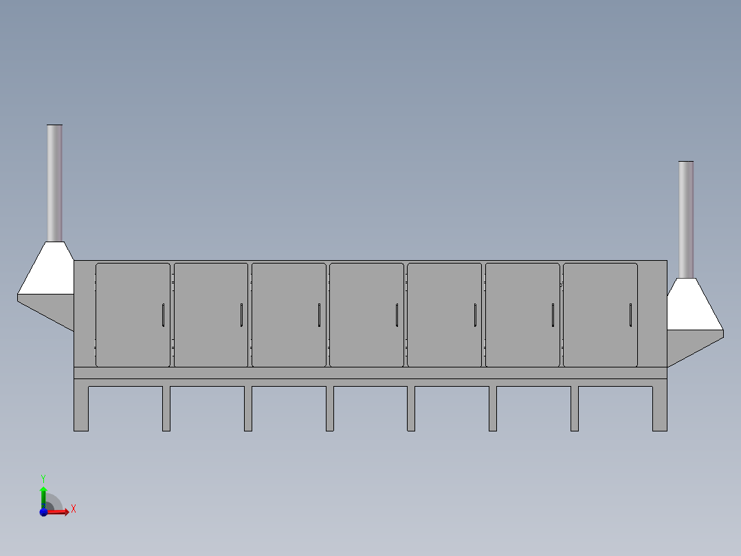 简易蒸面机前视图