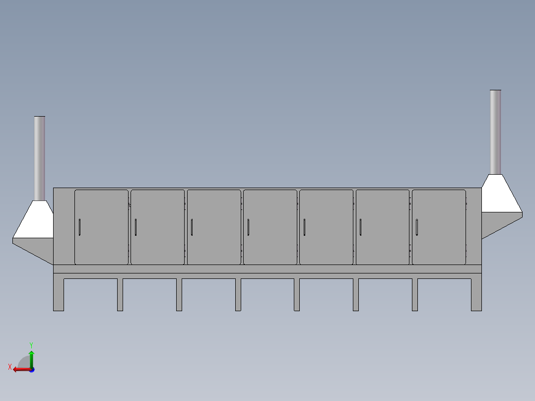 简易蒸面机后视图