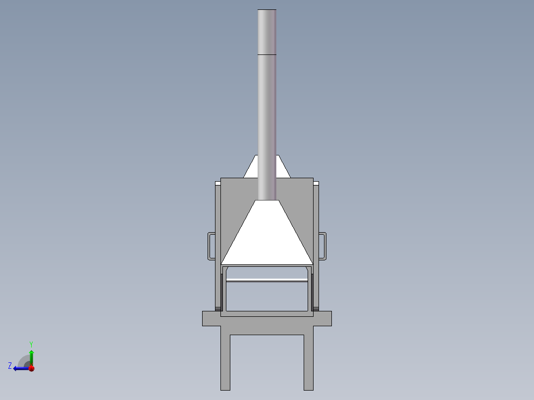 简易蒸面机右视图
