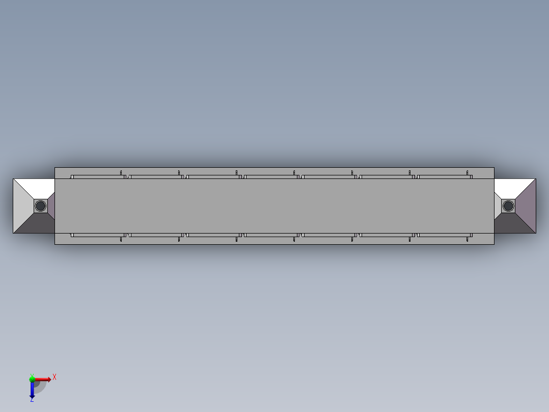 简易蒸面机俯视图