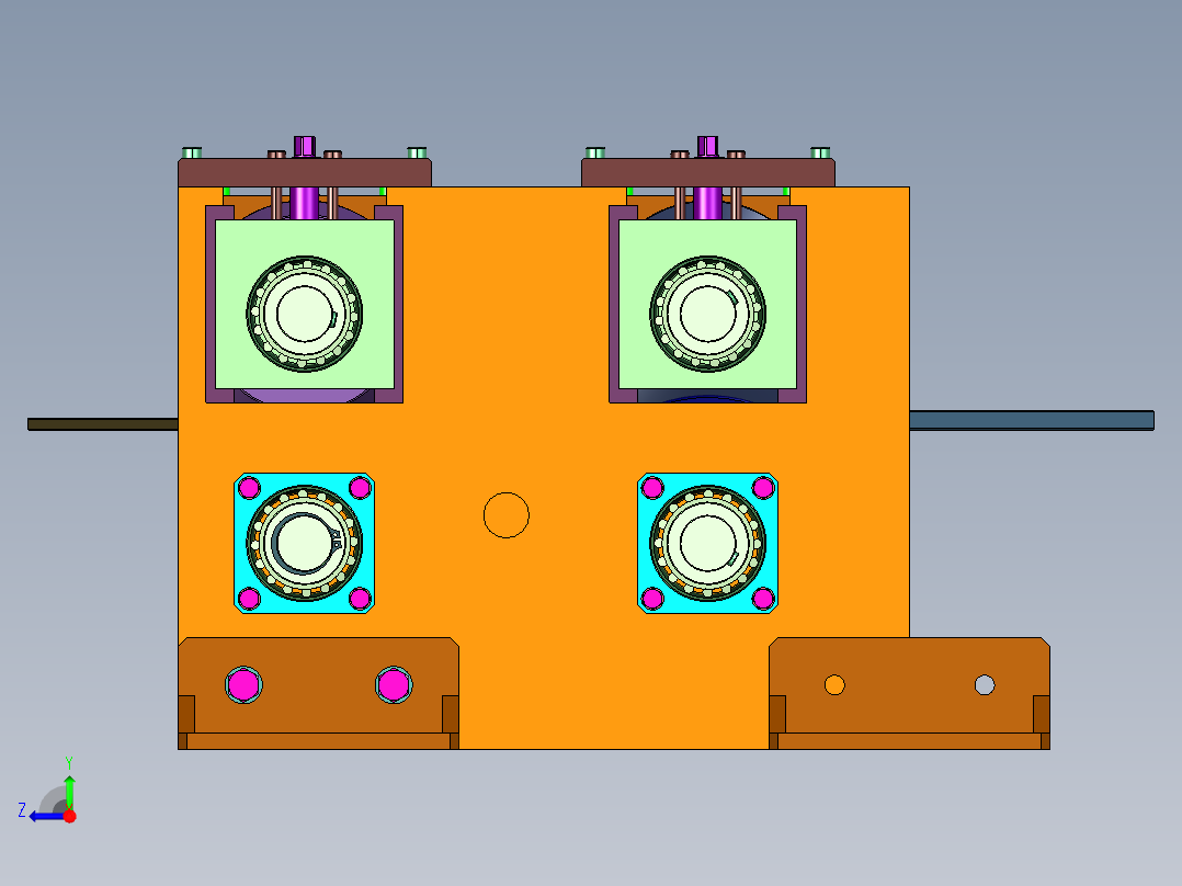 电缆桥架盖板成型轮右视图