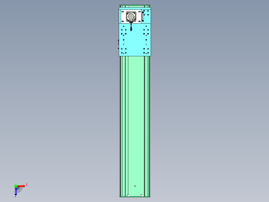 东锦齿条传动DH270G-L167-S1200-BU-减速机+750W俯视图
