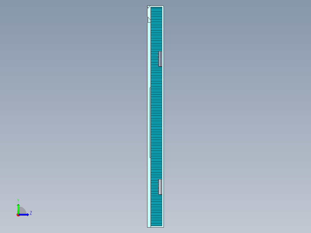 CD唱片盒左视图