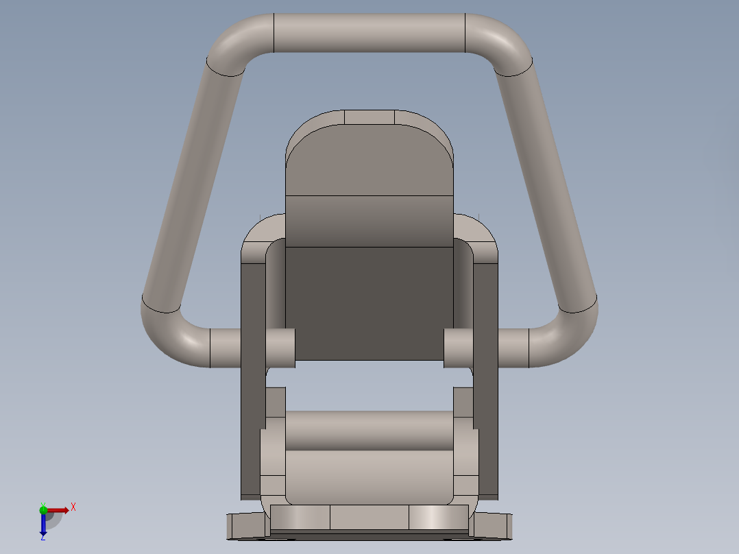 标准门锁俯视图
