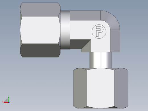 卡套式工业通用硬管接头EO_Standpipe_elbow_EVW08L71后视缩略图
