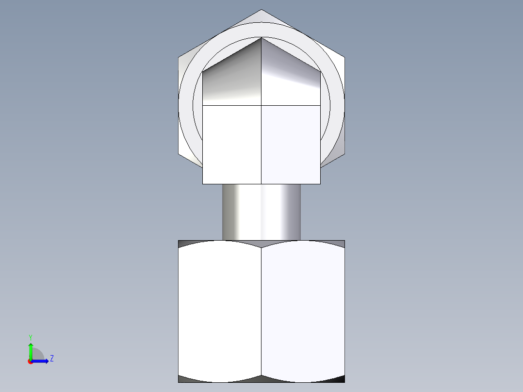 卡套式工业通用硬管接头EO_Standpipe_elbow_EVW08L71左视图