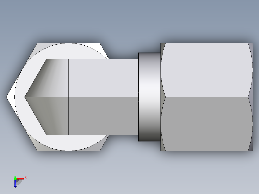 卡套式工业通用硬管接头EO_Standpipe_elbow_EVW08L71俯视图