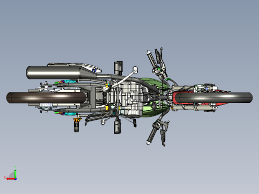 CG Model摩托车模型后视缩略图
