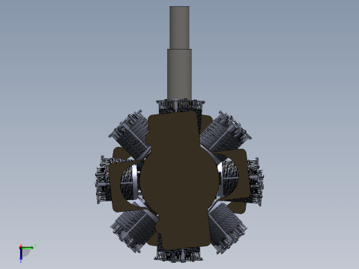 同轴直升机传输总成---格式为：SW左视缩略图