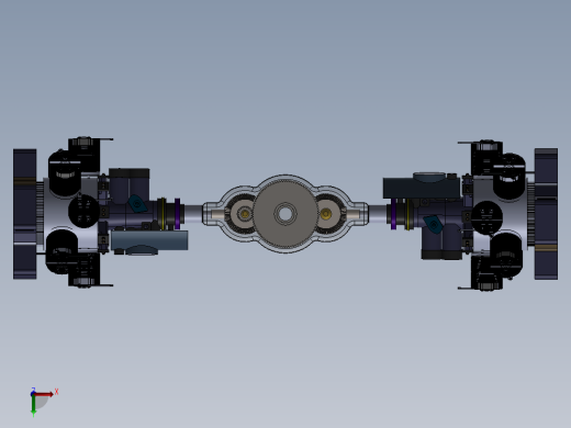 同轴直升机传输总成---格式为：SW俯视缩略图