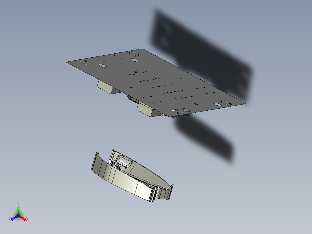 复合机正等轴测图
