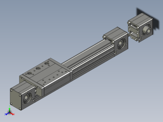 直线模组LHN50N-00 直线模组设计图纸