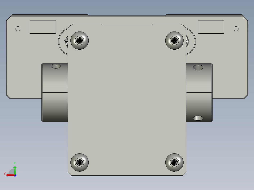 直线模组LHN50N-00 直线模组设计图纸后视图
