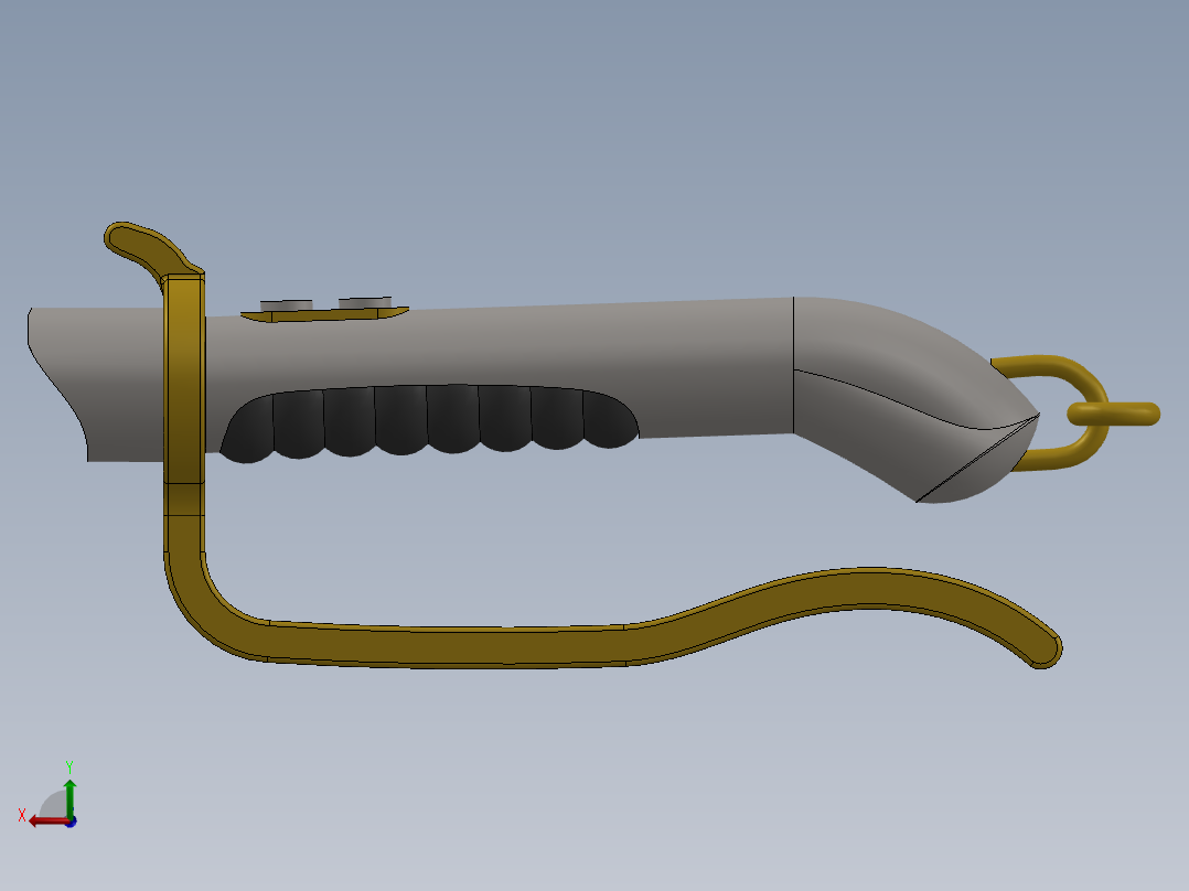 定制光剑后视图