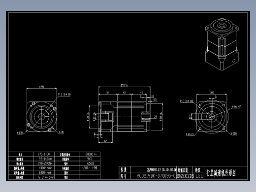 斜齿孔PGH090-L2 19-70-90-M5 KCZ16.DXF