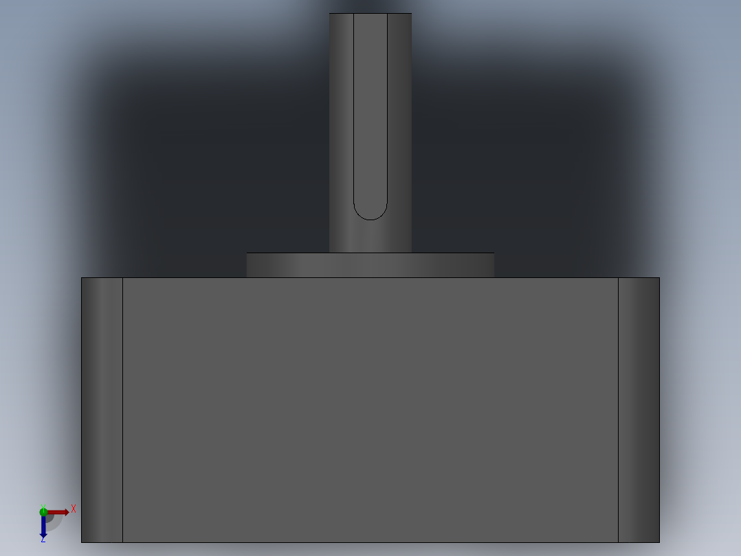 3GN10K减速器俯视图