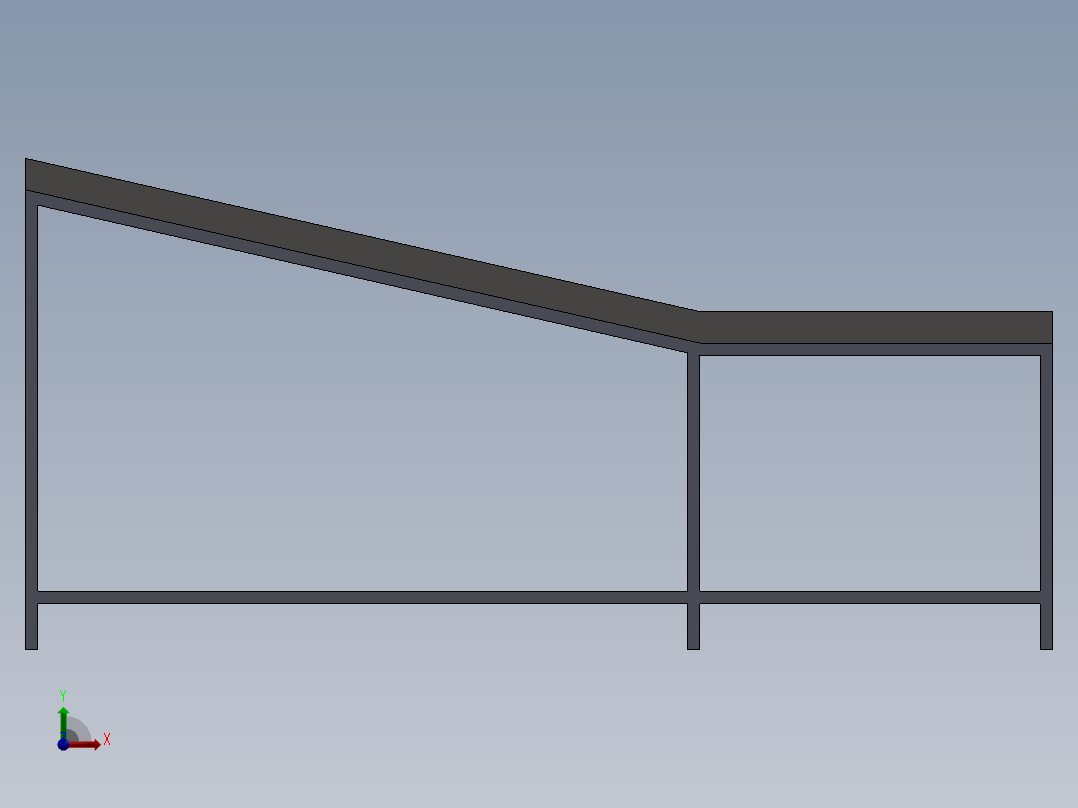 铸造滑槽前视图