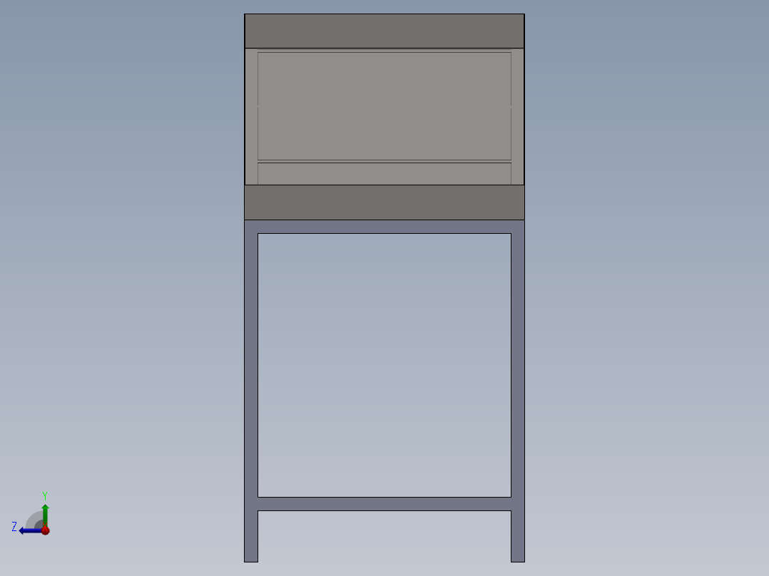 铸造滑槽右视图