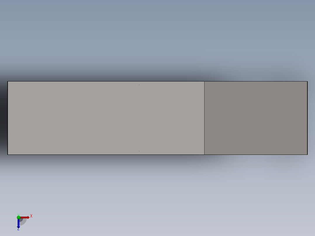 铸造滑槽俯视图