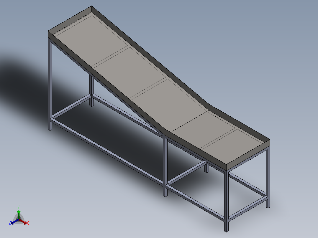 铸造滑槽正等轴测图