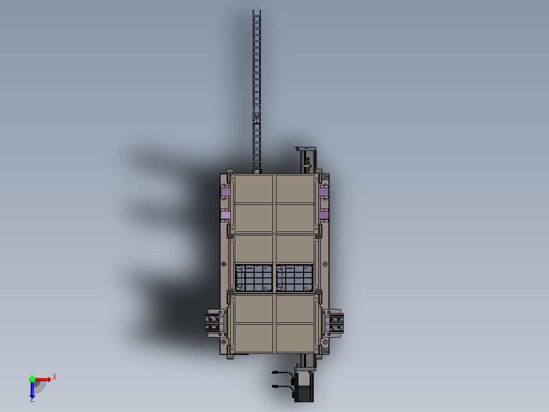 硬盘上料机sw16俯视图