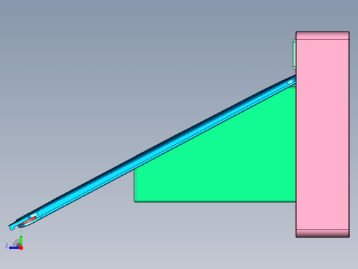 笔记本电脑脚垫测量角度检具模型右视缩略图
