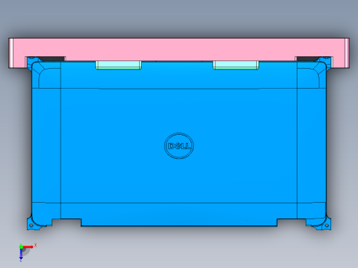 笔记本电脑脚垫测量角度检具模型俯视缩略图