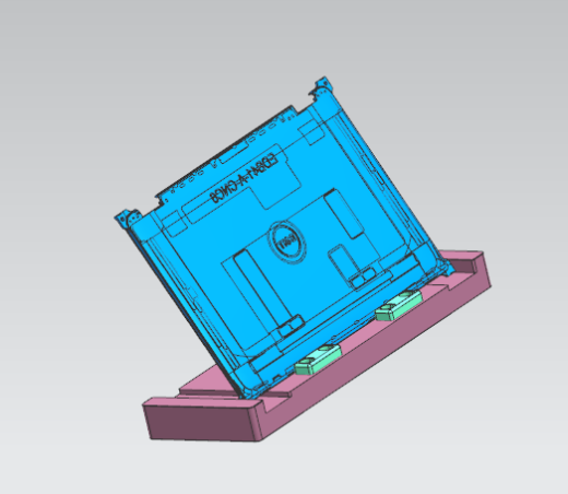 笔记本电脑脚垫测量角度检具模型缩略图