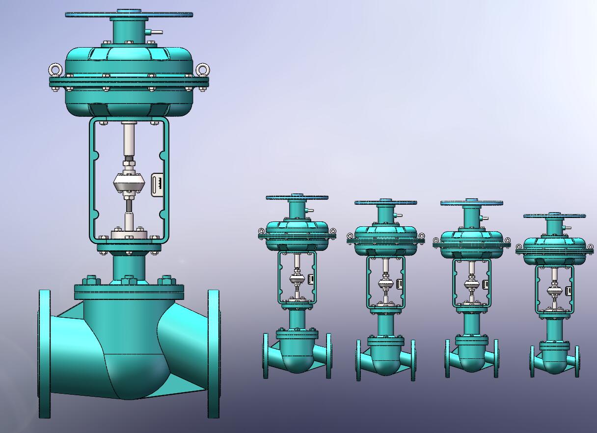 5款气动薄膜单座（套筒）调节阀（散热型）