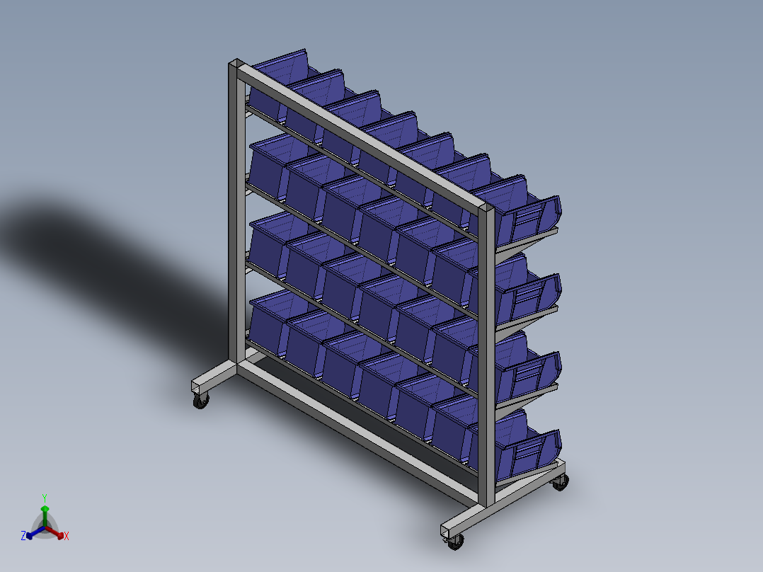 货架正等轴测图