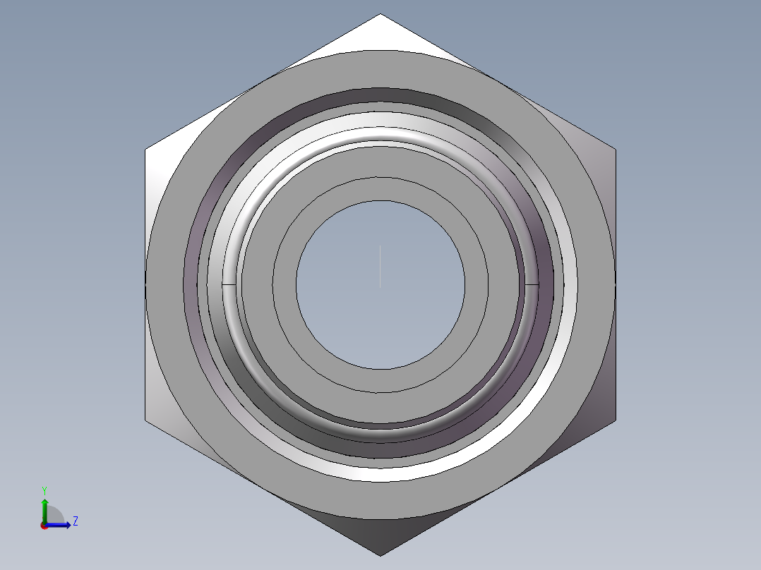 直通变径接头、2D-36-42左视图