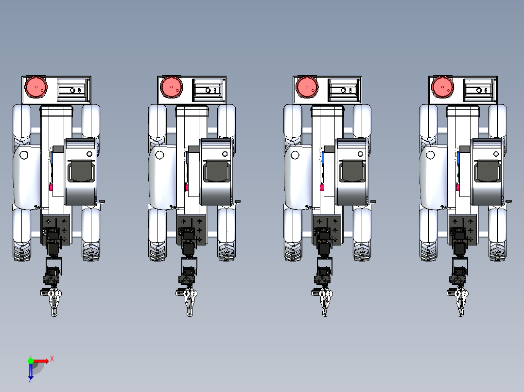 野外无人驾驶小车模拟俯视图