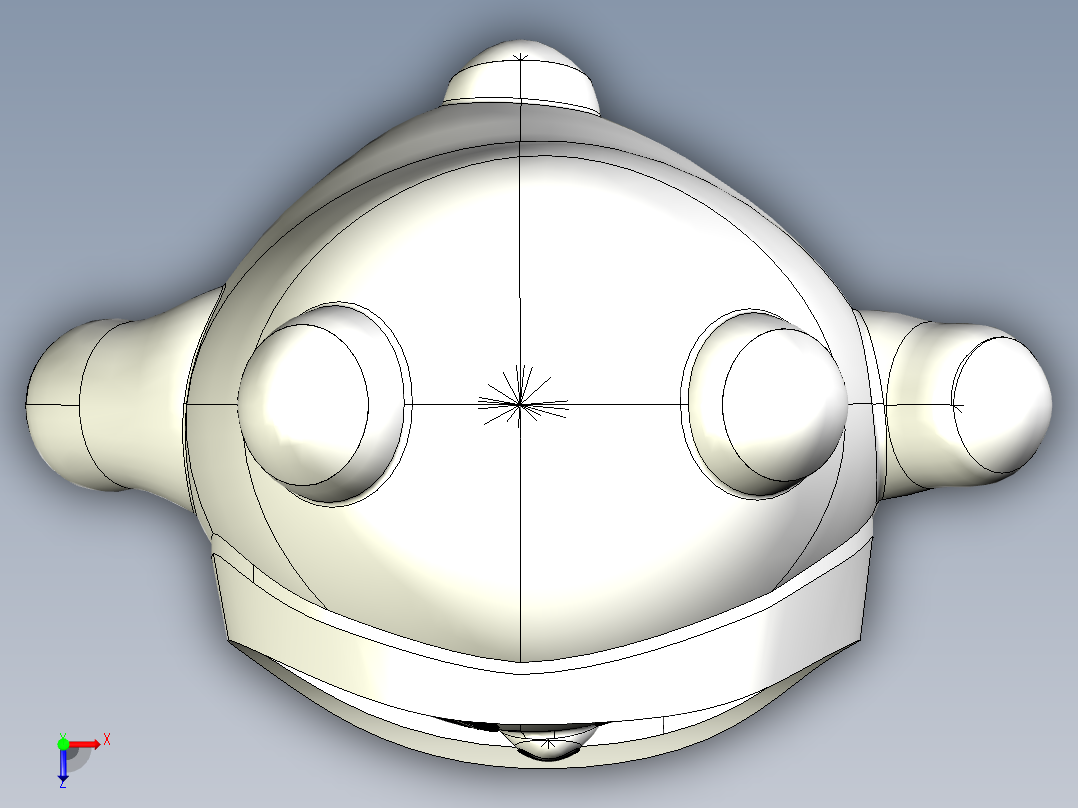 冰墩墩（带参数）俯视图