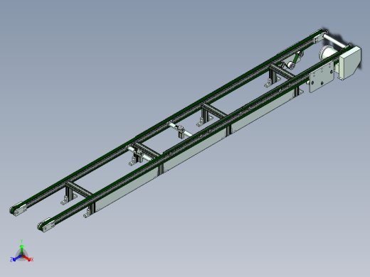 双轨道皮带输送线设计