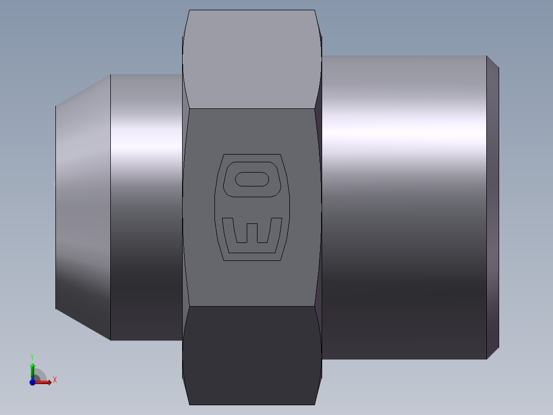 焊接直接头、1DW-24-16前视图