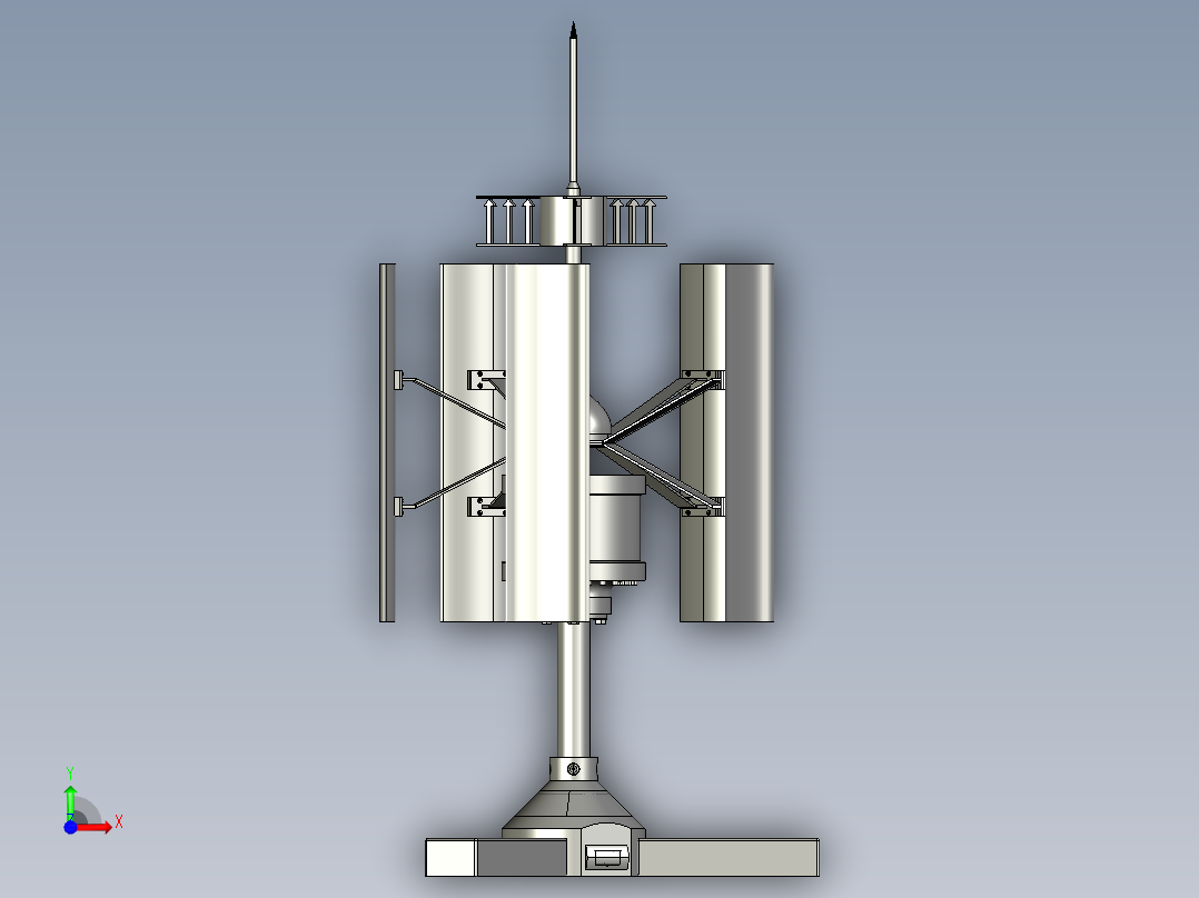 垂直式风力发电机 286649前视图