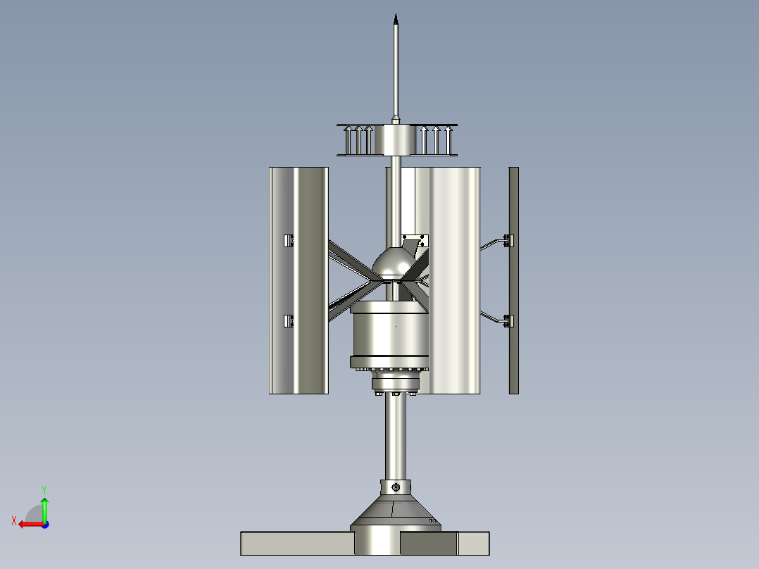 垂直式风力发电机 286649后视图