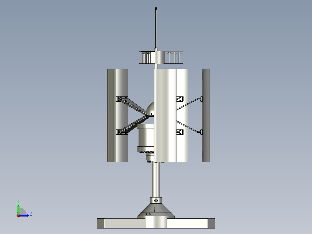 垂直式风力发电机 286649左视图