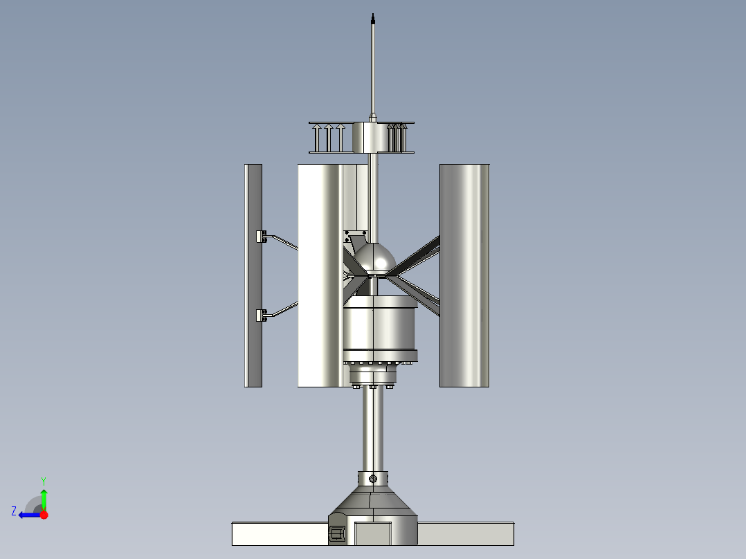 垂直式风力发电机 286649右视图