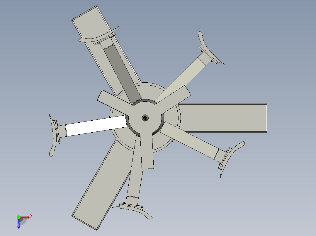 垂直式风力发电机 286649俯视图
