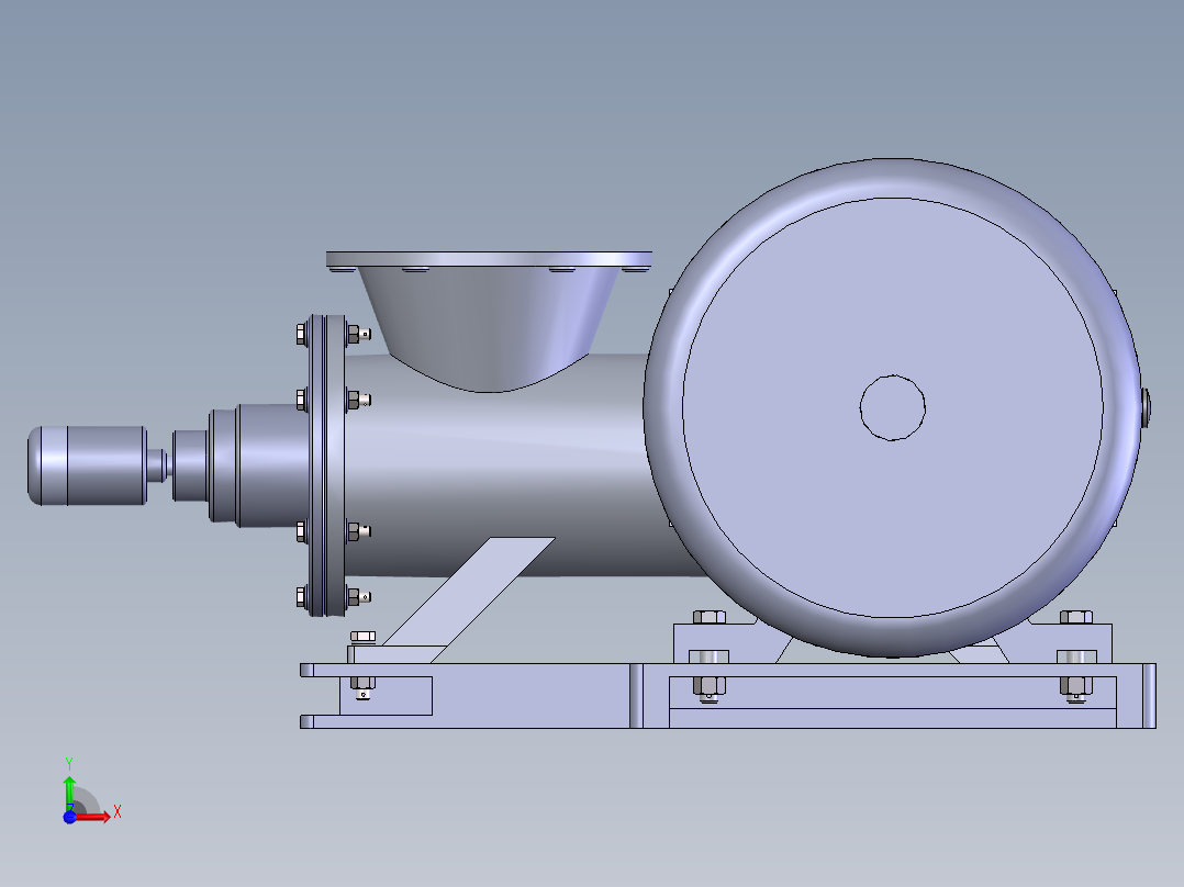 齿轮泥浆泵前视图
