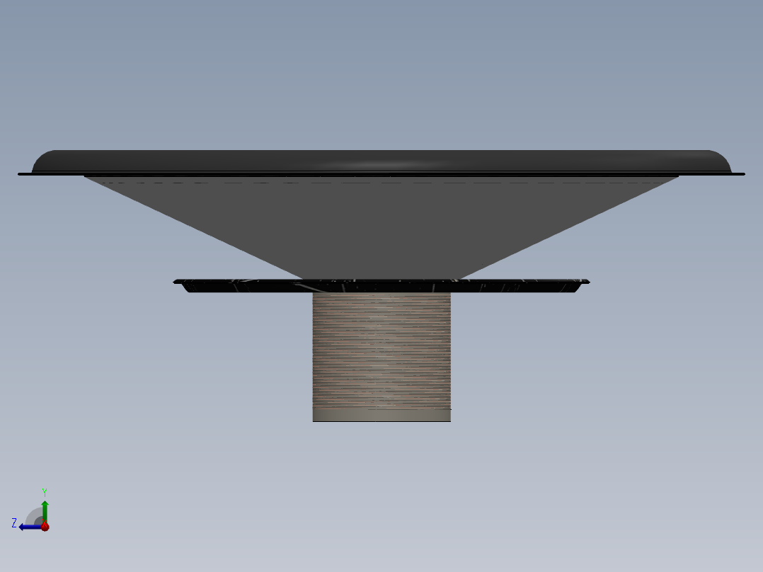 扬声器 3D模型SolidWorks三维设计图右视图