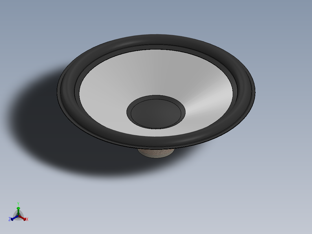 扬声器 3D模型SolidWorks三维设计图正等轴测图